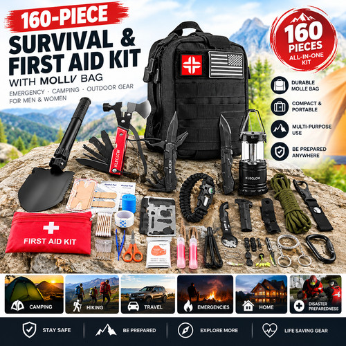 160piece survival first aid - &,