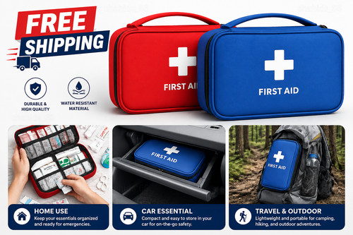 First aid kit bag emergency - first,