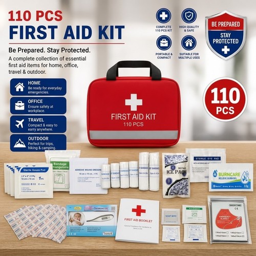 110 piece first aid - 110,